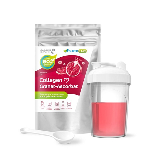 Натуральный коллаген SuperCaps GYMforce Granat-Ascorbat 150г