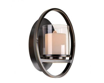 Бра 1*E14 35002/A черный с золотой патиной ALBA Newport