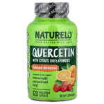 NATURELO, кверцетин с цитрусовыми биофлавоноидами, 120 вегетарианских капсул