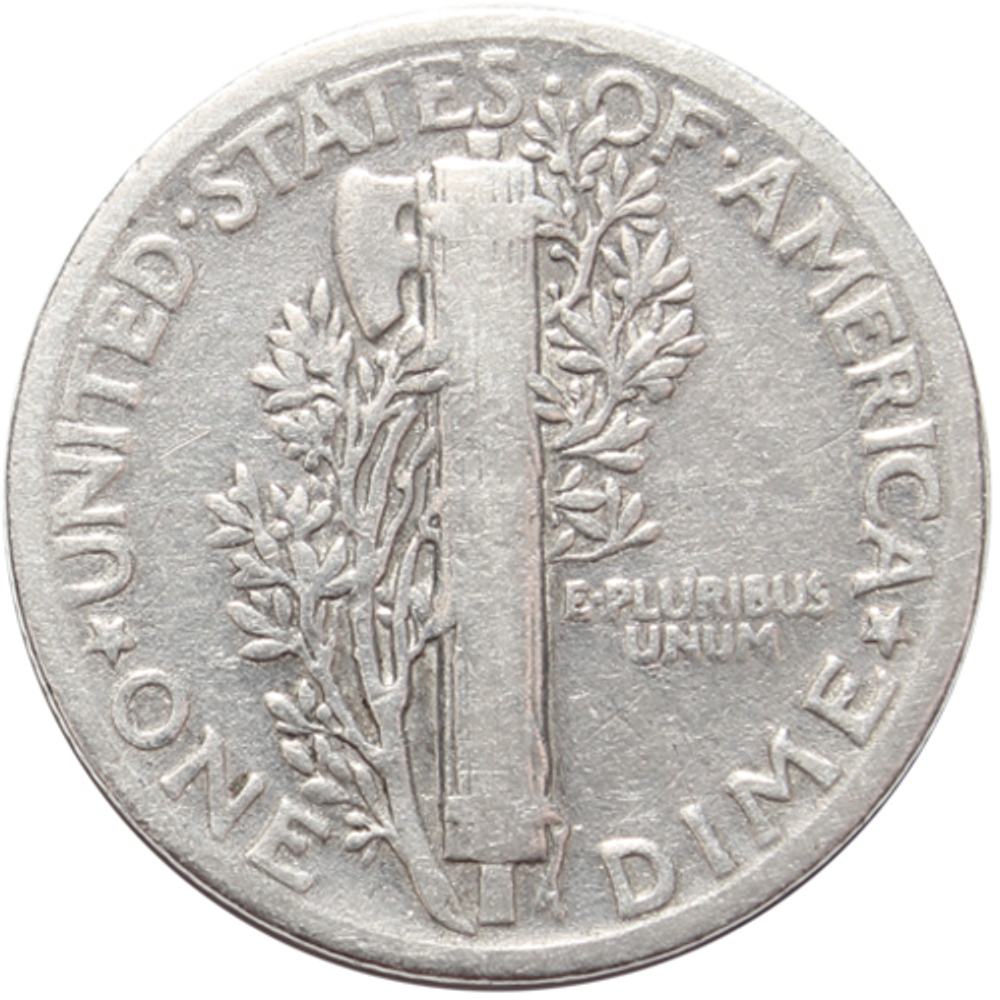 1 дайм (10 центов) 1941. США VG (Меркурий) Серебро