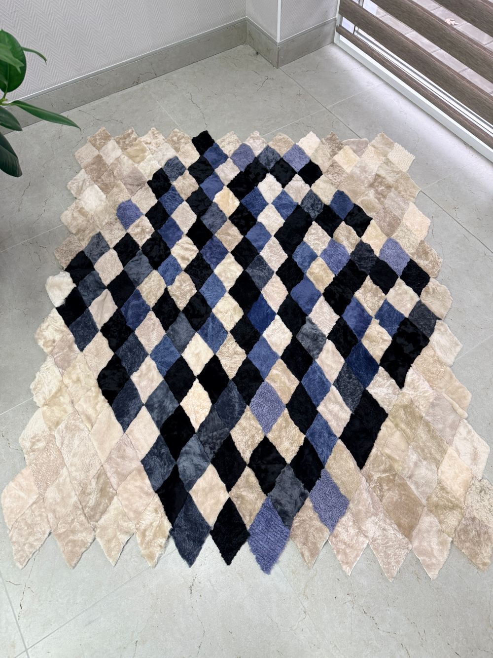 Меховой Коврик прикроватный накидка на кресло из овчины