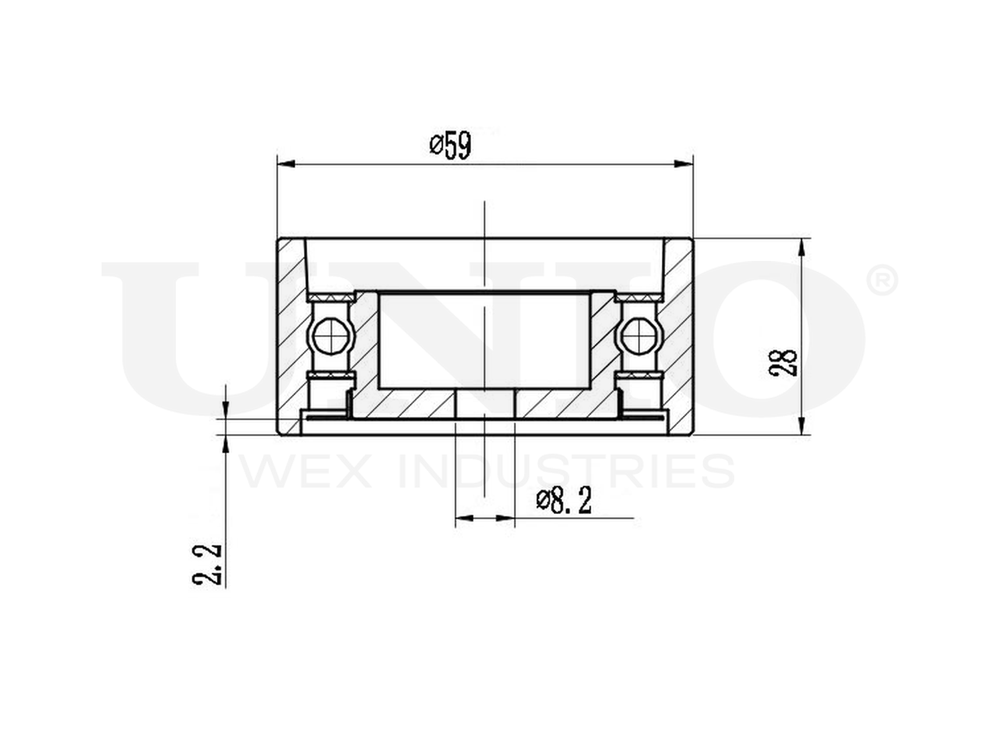 Ролик направляющий ремня ГРМ UNIO TNS-10219