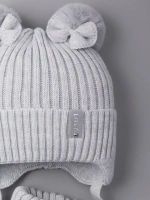 Шапка зимняя вязаная и снуд