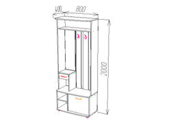 Прихожая ПР-10 крафт светлый