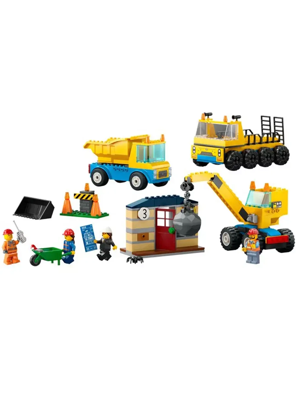 Лего Сити Строительные машины и кран 60391 Lego City