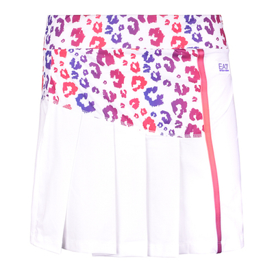 Теннисная юбка EA7 Woman Jersey Miniskirt - White