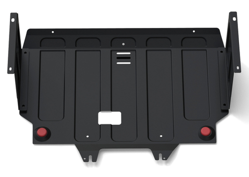 Защита картера и КПП АвтоБроня для Kia Picanto II (V - 1.0; 1.2) 2011-2017, штампованная, сталь 1.8 мм, с крепежом, 111.02818.2