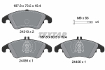 TEXTAR - 2431001-TET - Brake Pad Set, disc brake