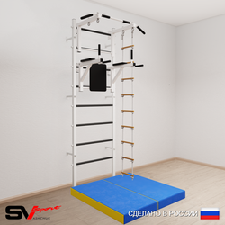 Шведская стенка Sv Sport 5724 (Турник стандарт/Брусья/Лестница/Мат 1м)