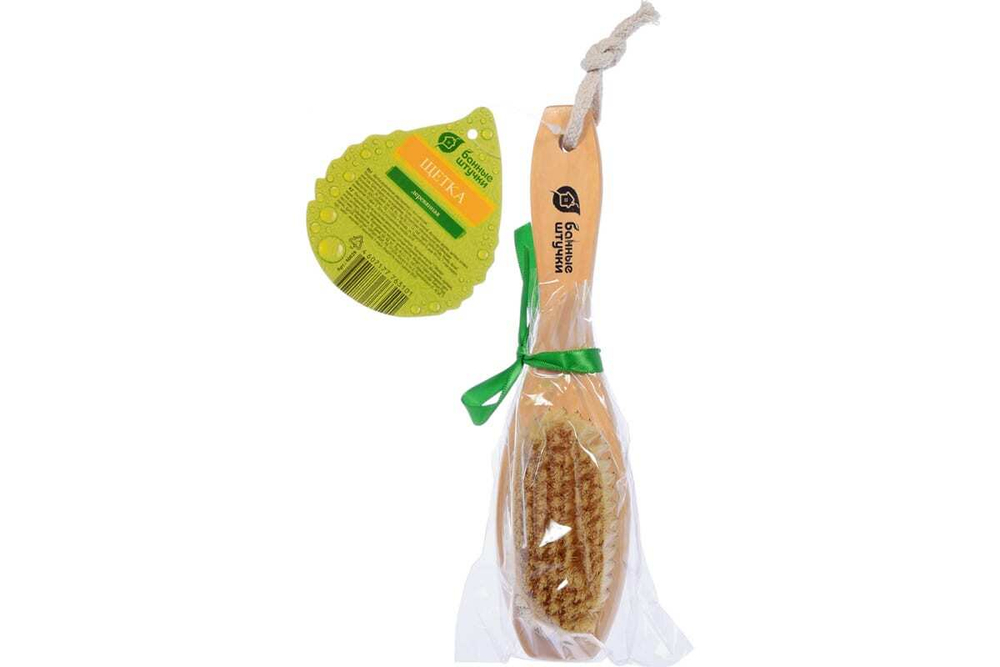 ЩЕТКА ДЕРЕВЯННАЯ БШ ДВУХСТОРОННЯЯ С МАССАЖЕРОМ 22СМ 40029