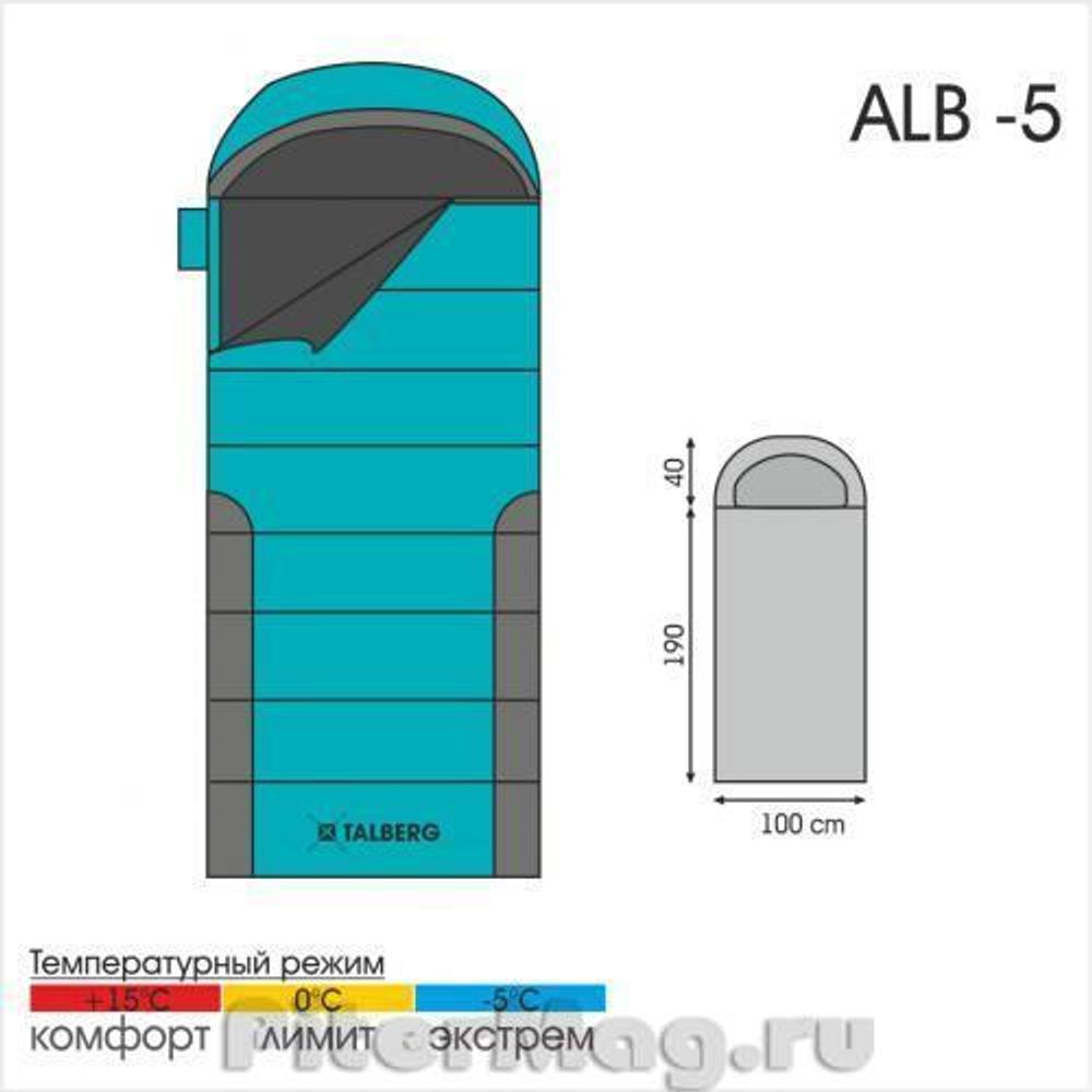 Спальный мешок Talberg Alb -5