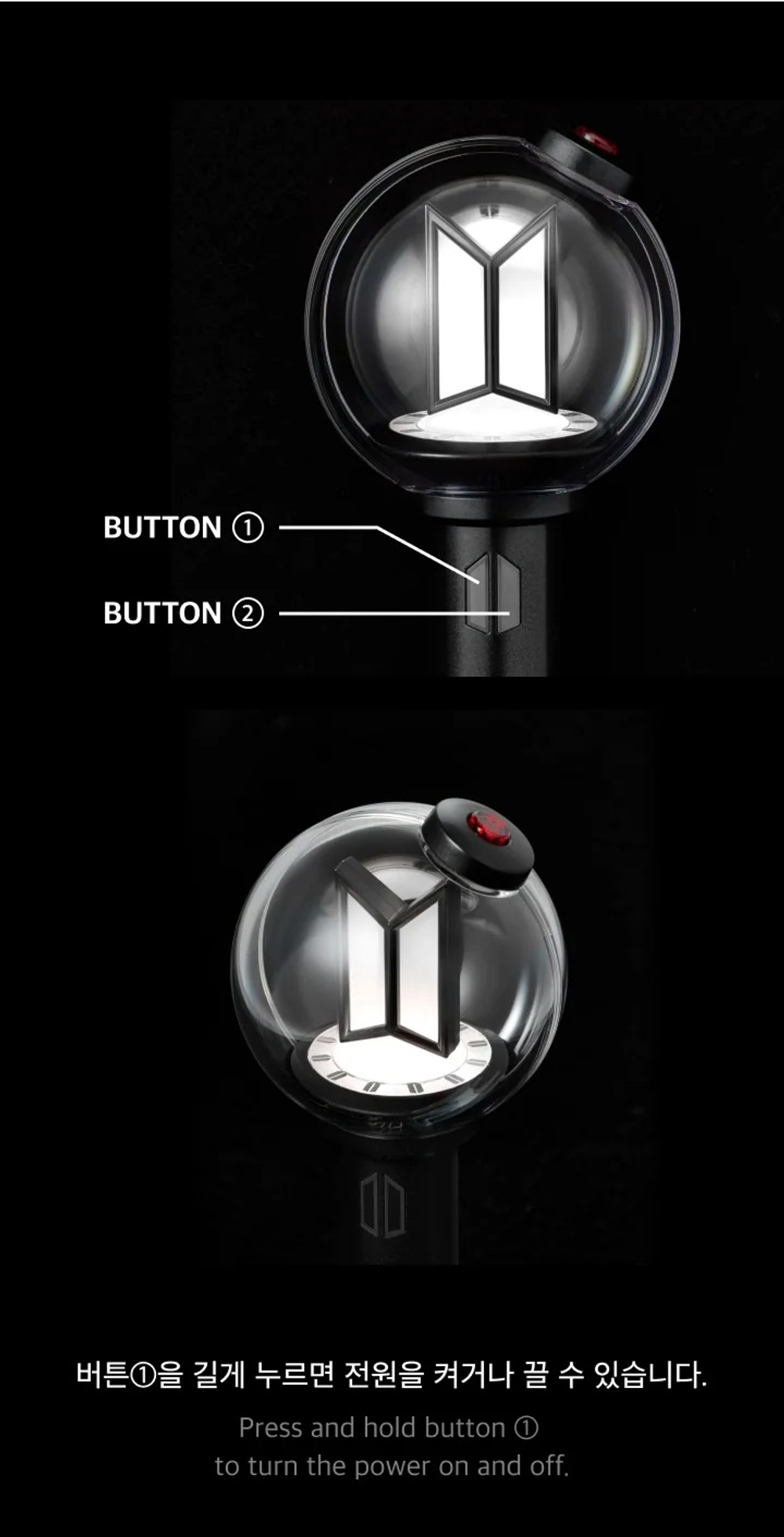 Мерч BTS OFFICIAL LIGHT STICK KEYRING [VER.4]