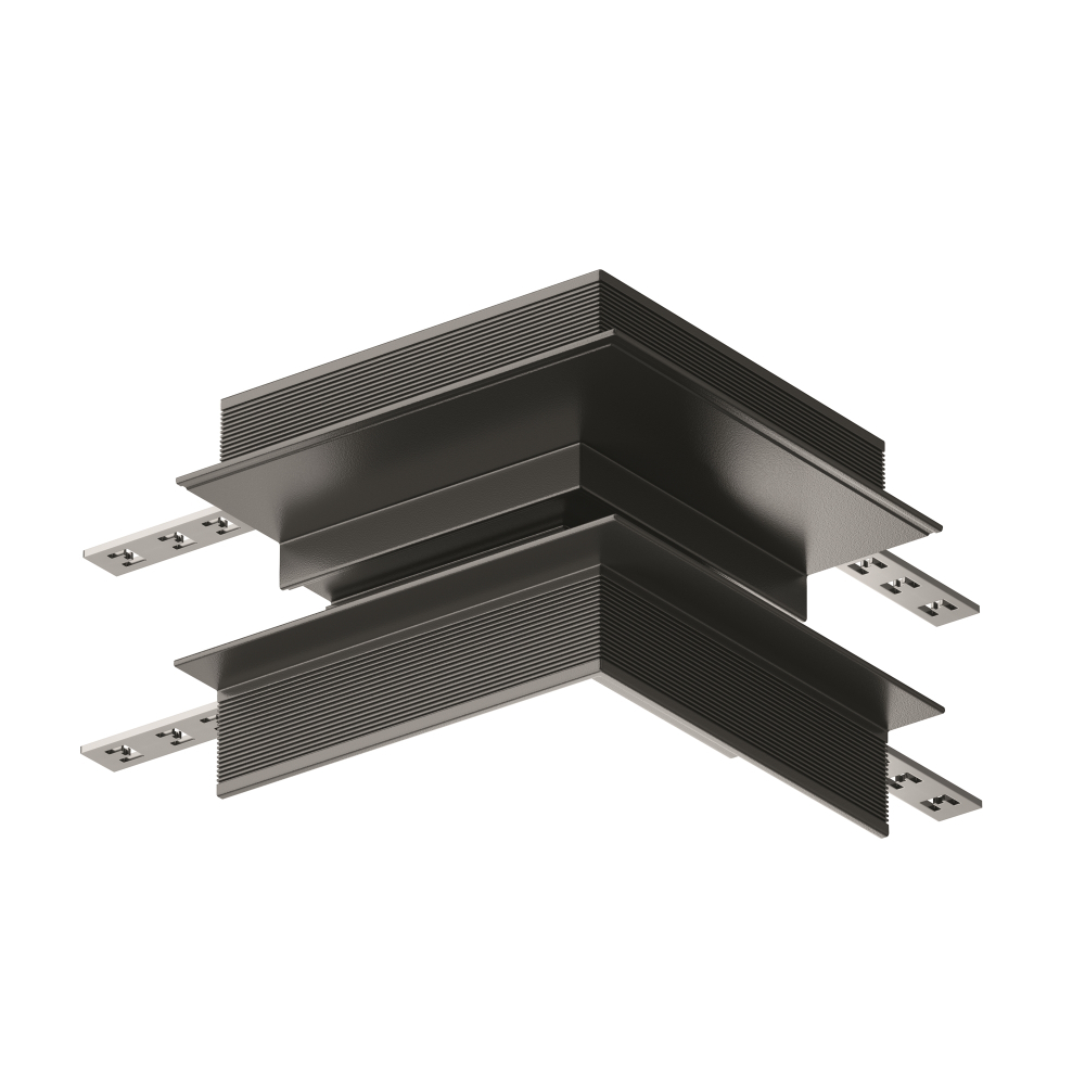 Угловой коннектор внешний для встраиваемого магнитного шинопровода Maytoni Technical TRA004OCL-22B черный