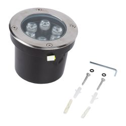 ULU-B11A-6W-2700K IP67 GREY Светильник светодиодный уличный. Архитектурный встраиваемый. Теплый белый свет 2700К. Корпус серый. TM Uniel.