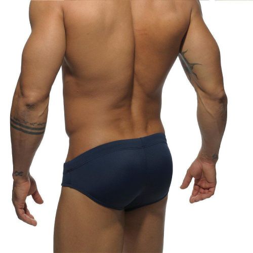 Мужские плавки брифы синие с Пуш -ап  Addicted Red-Blue  Stripes Push ap