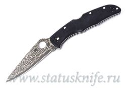 Нож Spyderco Endura 4 Black Pakkawood Damascus Exclusive C10WDBKфотография - 1
