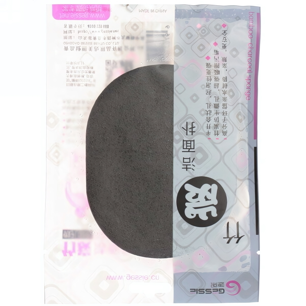 Спонж для умывания и бережного пилинга «Yuoki - Toki», цвет серый, 11,3*8см