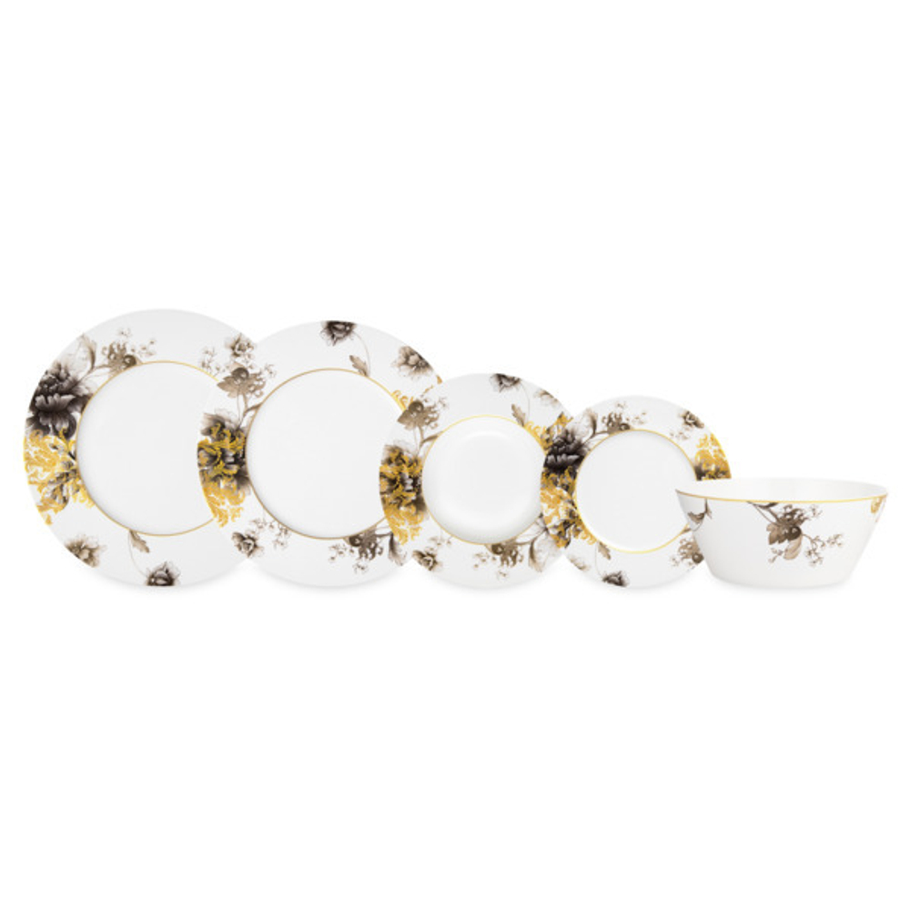 Сервиз столовый Narumi Виктория на 6 персон 20 предментов, фарфор костяной