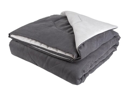 220-240 Покрывало Megapolis графит/серый