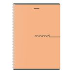 Тетрадь А4, 96 л., BRAUBERG, гребень, клетка, матовая ламинация, "Минимал_Цвет" (микс в спайке), 405319