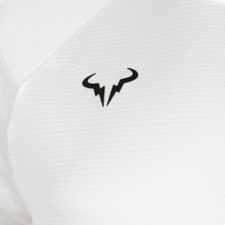 Мужское теннисное поло Nike Dri-Fit RAFA MNK Challenger T-Shirt Men - White