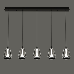 Подвесной светильник MD24001011-5B black/smoky