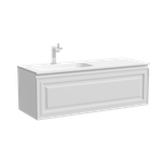 Тумба подвесная SANCOS Very левая 1195х445х406, c одним  ящиком оснащенным доводчиками, Bianco , арт.VR120LW