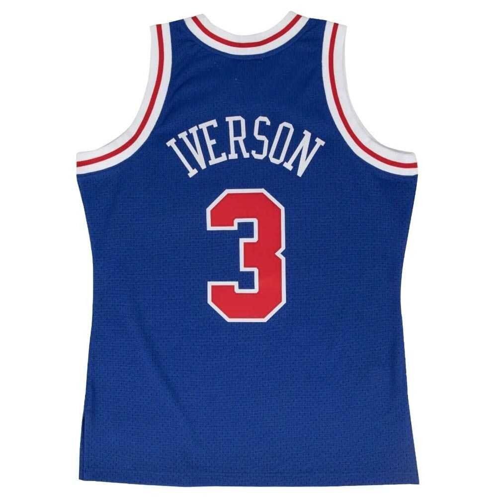 Баскетбольная джерси Mitchell & Ness NBA Swingman Philadelphia 76ers Allen Iverson #3 Blue Jersey Баскетбольная джерси Mitchell & Ness NBA Swingman Philadelphia 76ers Allen Iverson #3 Blue Jersey