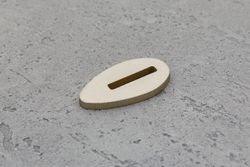 Больстер из нейзильбера 3мм, 37x20мм