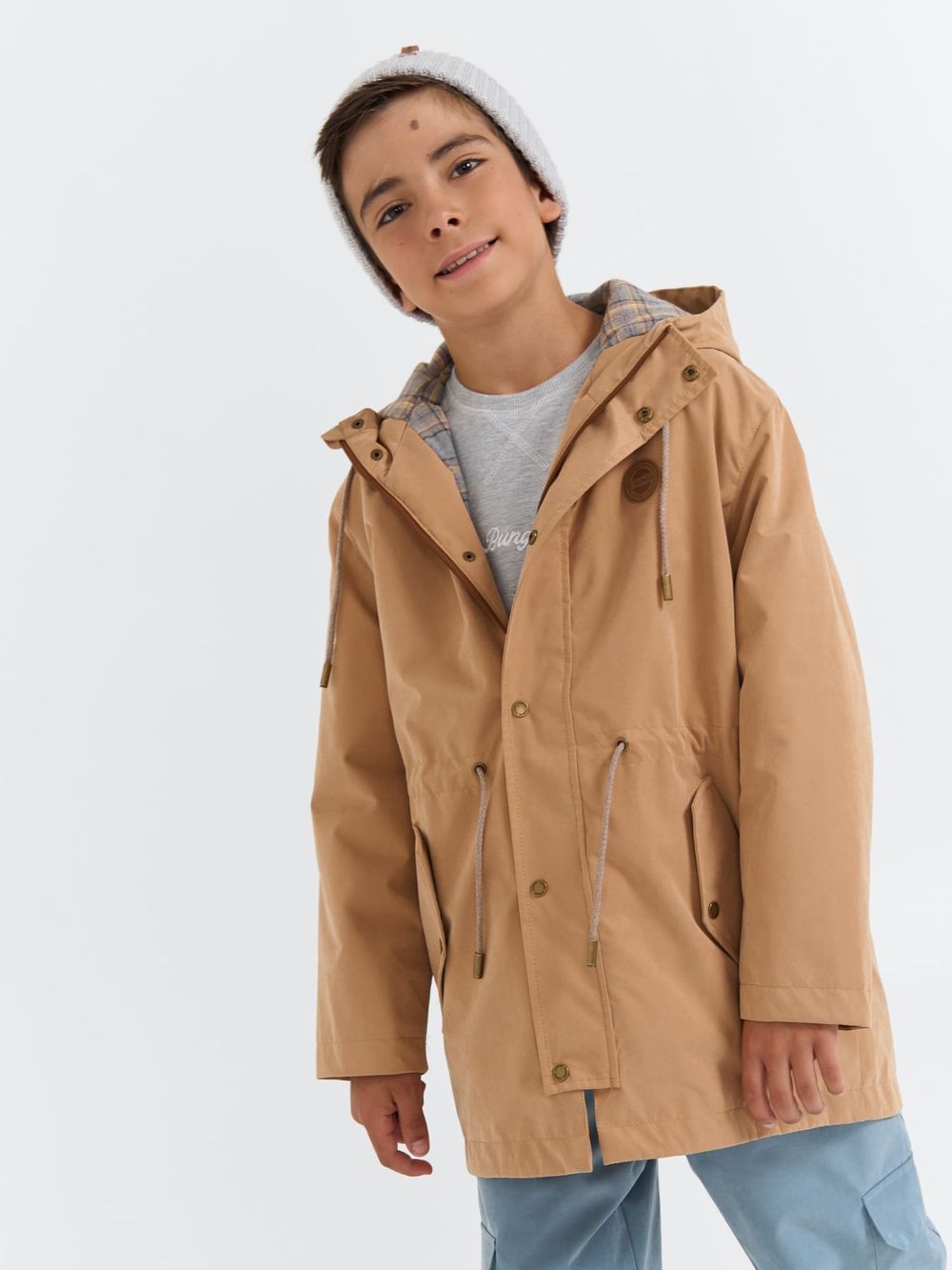 Парка демисезонная "Песок" 7+