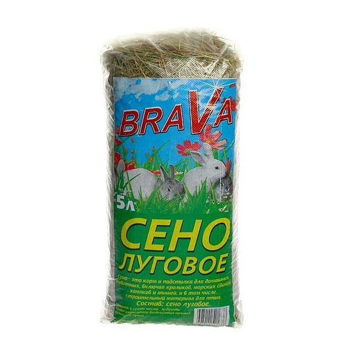 Сено BraVa Луговое, 5 л