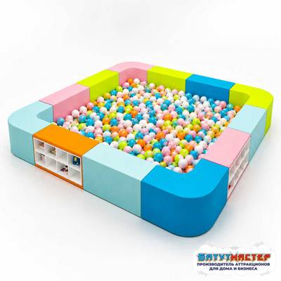 Сухой бассейн с шариками «Мир Открытий», 4×3×0,5 м