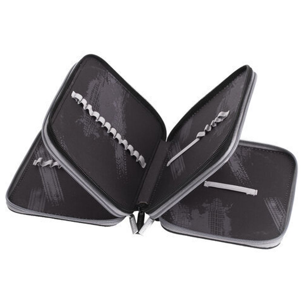 Пенал BRAUBERG, 3 отделения, полиэстер, 21х14 см, "Speed power", 270324