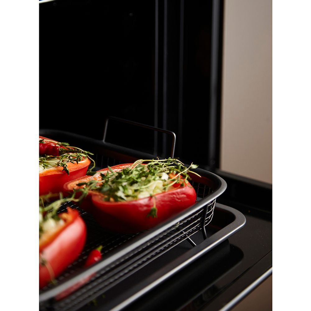 Противень для запекания с решеткой-гриль Roast Masters, 22х30 см, черный