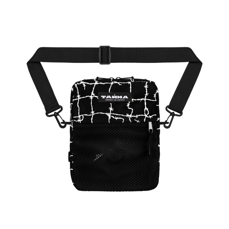 Сумка через плечо ТАЙНА L черный/колючка