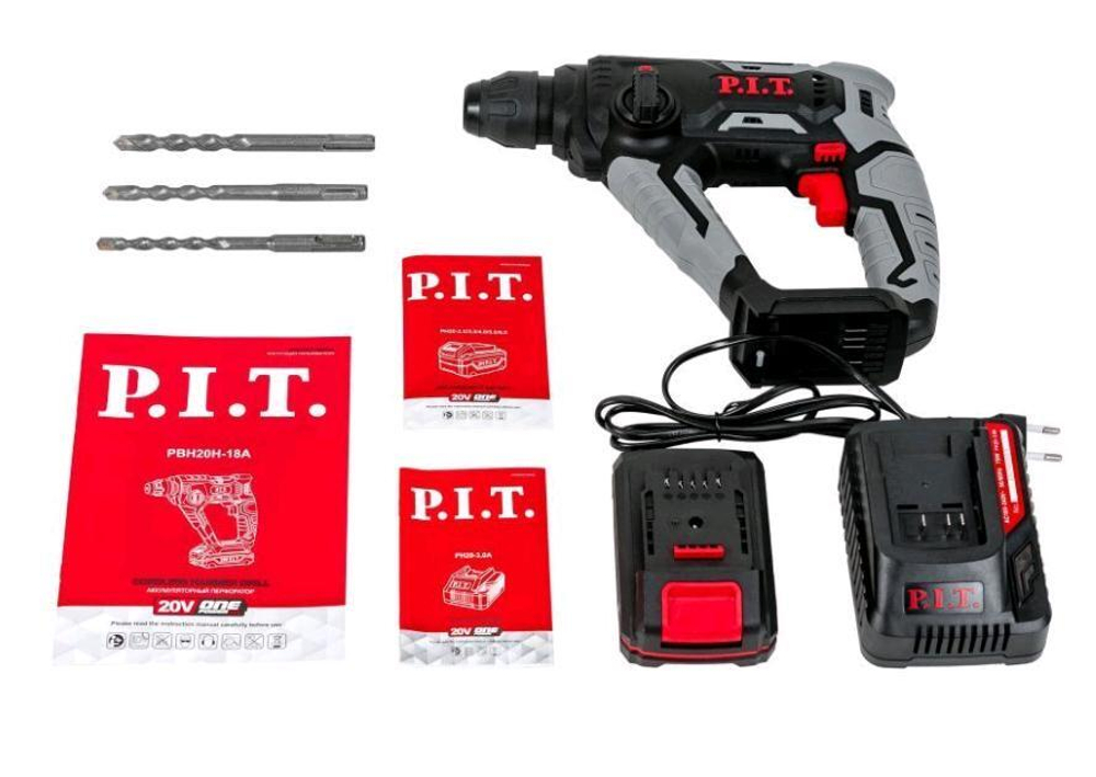 ЕАС Перфоратор  АККУМ. PBH20H-18A/1(20В,1,4Дж,2-х реж,бур 18мм,sds-plus,1акб Li-Ion 2Ач,ЗУ 3А,кейс)