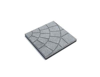Резиновая плитка "Паутинка" 35х35х4 см Серая