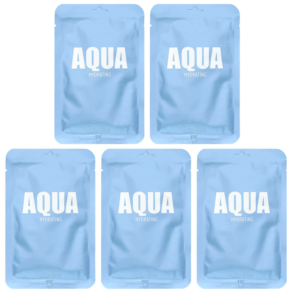 Lapcos, Aqua Hydrating Sheet Beauty Mask Set, 5 шт., По 30 мл (1,01 жидк. унц.)