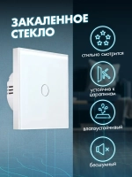 Выключатель сенсорный одноклавишный для дома