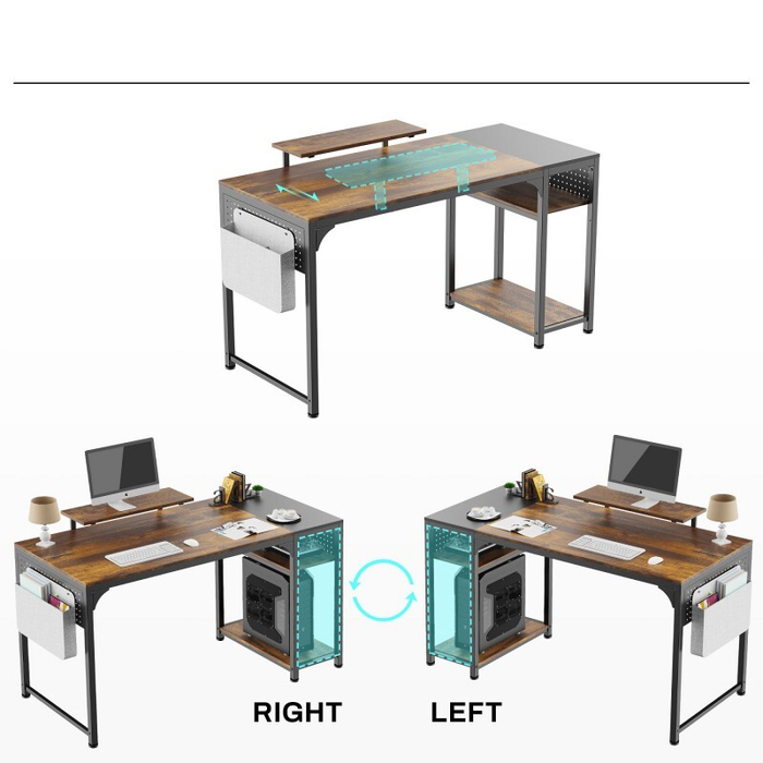Стол письменный (для компьютера) EUREKA ZX-SS140B-RWB с шириной 140 см, Reclaimed Wood (ZX-SS140B-RWB)