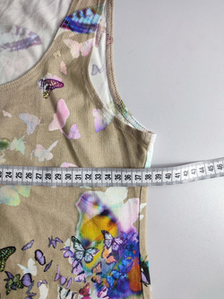 Топ с цветочным принтом 40 размер