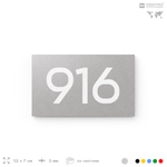 Номер на дверь 916, табличка на дверь для офиса, квартиры, кабинета, аудитории, склада, серая 120х70 мм, Айдентика Технолоджи