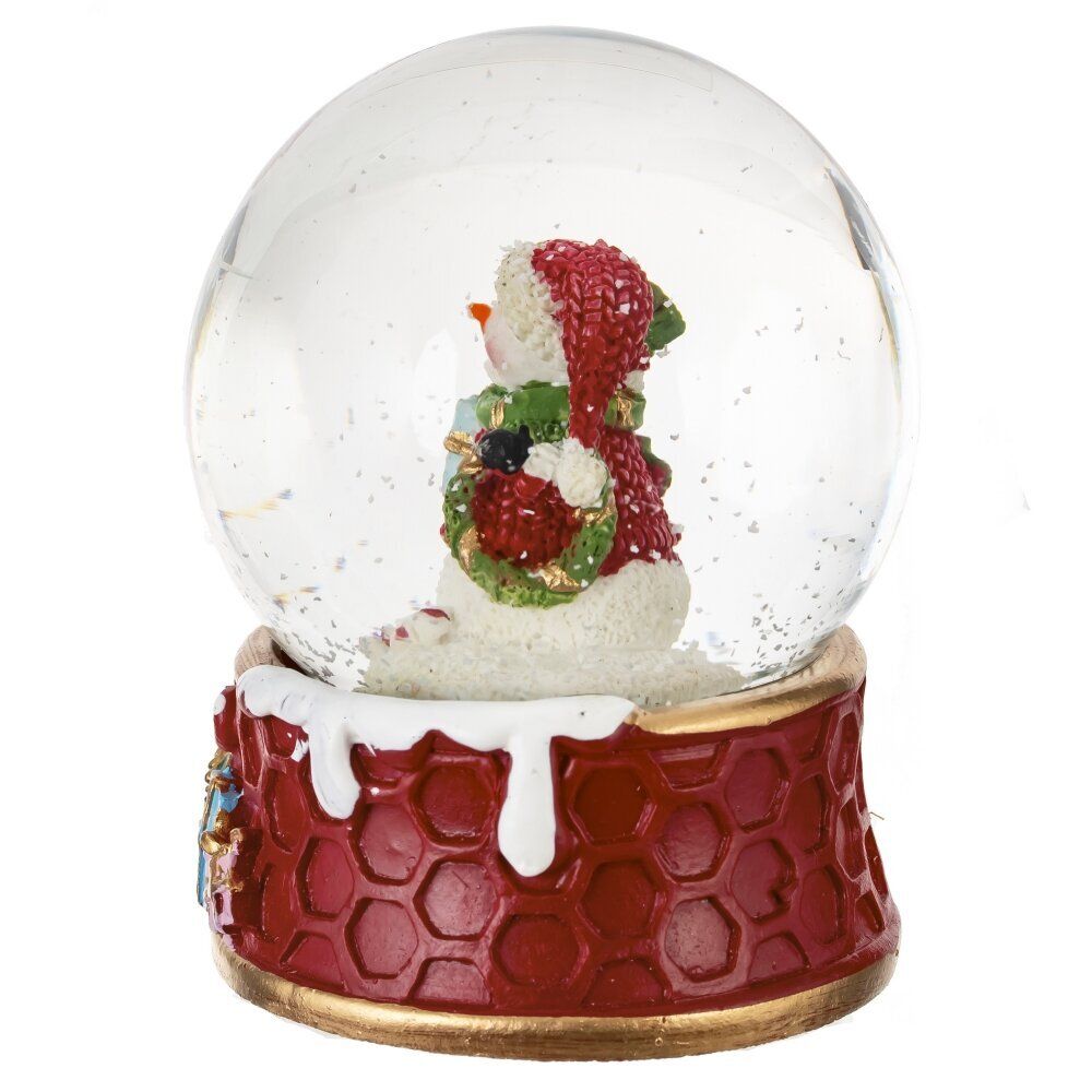 GAEM Фигурка декоративная "Дед Мороз/Снеговик" в стекл шаре, L7,5 W7,5 H8,5 см, 2в.