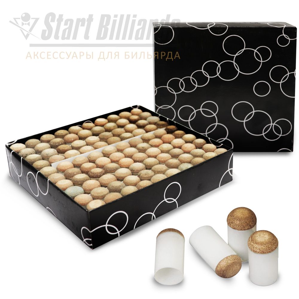 Колпачок для кия Push-On-Tips ?12мм Startbilliards SB062 (100 шт)