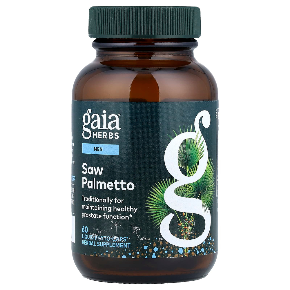 Gaia Herbs, сереноя для мужчин, 60 жидк. капсул Phyto-Caps®