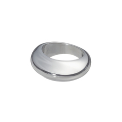 Кольцо-массивное, гладкий металл, серебро