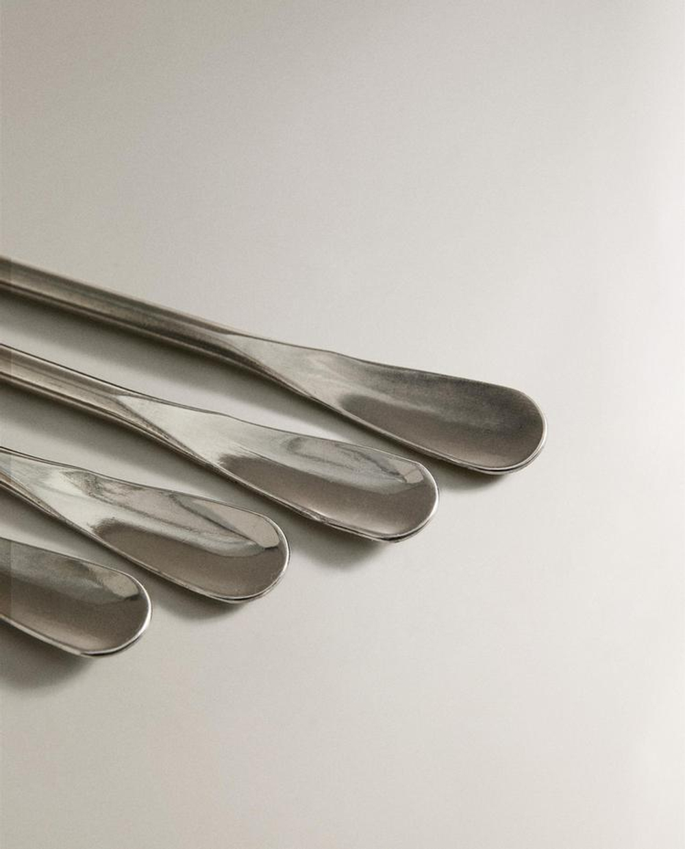 ZARA HOME НАБОР ЛОЖЕК ДЛЯ КОФЕ (6 ШТ.), СТАЛЬНОЙ СЕРЫЙ