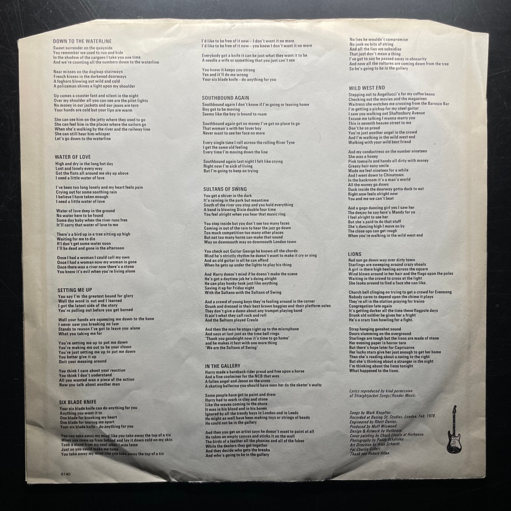 Dire Straits - Dire Straits (Скандинавия 1978г.)