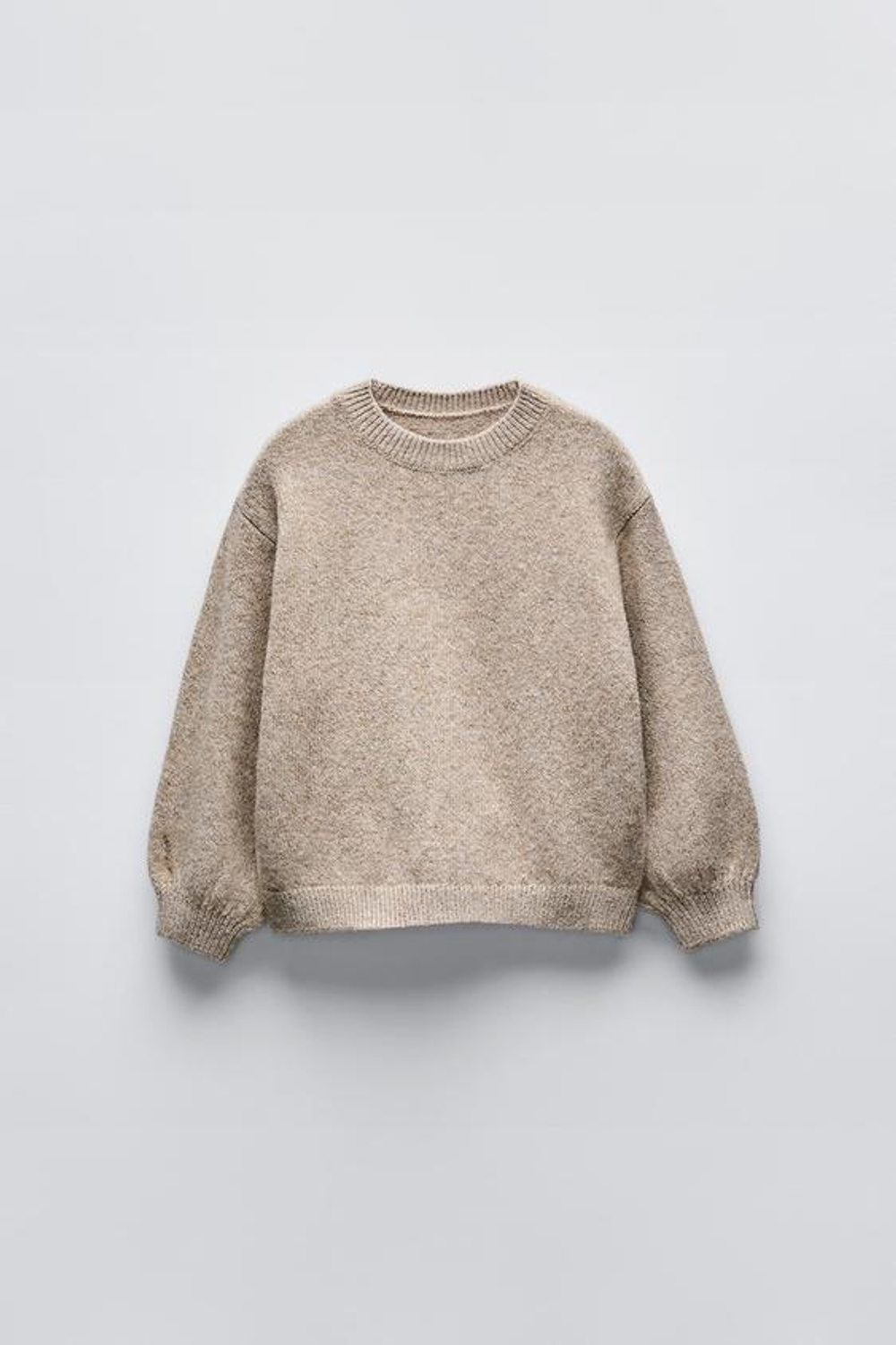 ZARA ТРИКОТАЖНЫЙ СВИТЕР, РЫЖЕВАТО-КОРИЧНЕВЫЙ