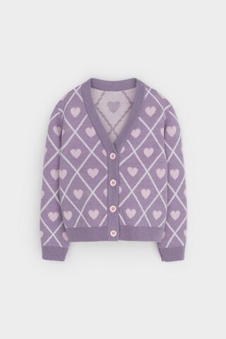 кардиган  для девочки  КВ 30158/ш/светло-сиреневый